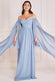 Chiffon Off The Shoulder Maxi With Wings DR3780