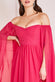 Chiffon Off The Shoulder Maxi With Wings DR3780