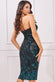 Sequin And Feather Boobtube Midi Dress DR3783