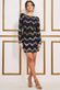 Multi Color Zig Zag Sequin Chiffon Mini Dress DR3790