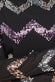 Multi Color Zig Zag Sequin Chiffon Mini Dress DR3790