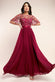 Embroidered Top Flutter Sleeve Maxi Dress DR3799