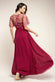 Embroidered Top Flutter Sleeve Maxi Dress DR3799