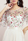 Embroidered Top Flutter Sleeve Maxi Dress DR3799