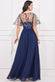 Embroidered Top Flutter Sleeve Maxi Dress DR3799
