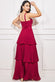 Pleated Chiffon Tiered Maxi DR3804