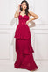 Pleated Chiffon Tiered Maxi DR3804