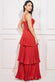 Pleated Chiffon Tiered Maxi DR3804