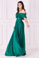 Pleated Chiffon Off Shoulder Maxi Dress DR3805