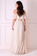 Pleated Chiffon Off Shoulder Maxi Dress DR3805