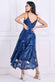 Dipped Hem Sleeveless Lace Midi Dress DR3815QZ