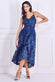 Dipped Hem Sleeveless Lace Midi Dress DR3815QZ