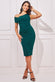 Scuba Crepe Off The Shoulder Midi DR3835