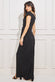 Scuba Crepe Bardot Wrap Maxi Dress DR3842