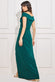Scuba Crepe Bardot Wrap Maxi Dress DR3842