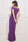 Scuba Crepe Bardot Wrap Maxi Dress DR3842