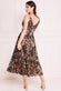 Pattern Embroidered Sequin Mesh Skater Midi Dress DR3860