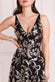 Pattern Embroidered Sequin Mesh Skater Midi Dress DR3860