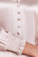 Front Split Shirred Sleeve Hem Maxi DR3862