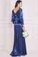 Front Split Shirred Sleeve Hem Maxi DR3862
