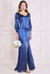 Front Split Shirred Sleeve Hem Maxi DR3862