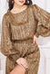 Shirred Waist Chiffon Printed Maxi Dress DR3871