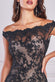 Sequin Embroidered Chorded Scallop Lace Mermaid Bardot Maxi Dress DR3890