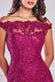 Sequin Embroidered Chorded Scallop Lace Mermaid Bardot Maxi Dress DR3890