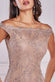 Sequin Embroidered Chorded Scallop Lace Mermaid Bardot Maxi Dress DR3890