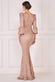 Floral Wine Pattern Embroidered Scallop Lace Maxi Dress DR3897