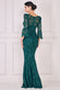 Floral Wine Pattern Embroidered Scallop Lace Maxi Dress DR3897