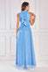 Halter Neck Mesh Tie Maxi Dress DR3904