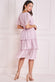 Plain Lurex Chiffon Tiered Dress DR3905QZ