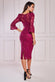 Scalloped Sequin Embroidered Chorded Lace Midi Dress DR3960