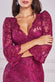 Scalloped Sequin Embroidered Chorded Lace Midi Dress DR3960