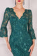Scalloped Sequin Embroidered Chorded Lace Midi Dress DR3960