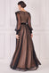 Corsage V-Neck Dobby Mesh Maxi Dress DR4001