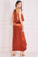 Satin Viscose Front Wrap Midi Dress DR4002