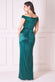 Satin Twill Cowl Bardot Wrap Maxi Dress DR4010
