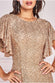 SEQUIN FLUTTER SLEEVE MAXI DR4021