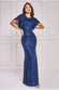 SEQUIN FLUTTER SLEEVE MAXI DR4021