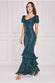 Puff Sleeve Tiered Hem Maxi Dress DR4022
