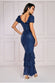 Puff Sleeve Tiered Hem Maxi Dress DR4022