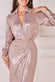 Sequin Front Split Shirt Dress DR4034