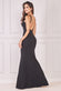 Racer Neck Corsage Scuba Maxi Dress DR4053