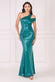 One Shoulder Sequin Evening Maxi Dress DR4069