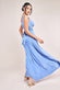 Diamante & Scalloped Lace Neck Maxi Dress DR4120