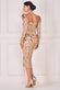 Square Neck Scalloped Lace Midi Dress DR4124