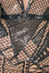 Geometric Contrast Sequin Mini Dress With Shoulder Pads DR4166