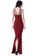 Criss Cross Embellished Neckline Maxi Dress DR889